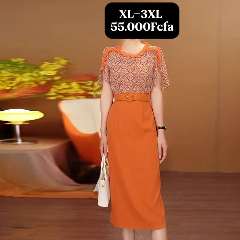 Robe Orange Brule — visuel 1