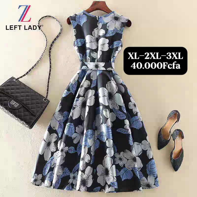 Robe Bleu Fleuri — visuel 1