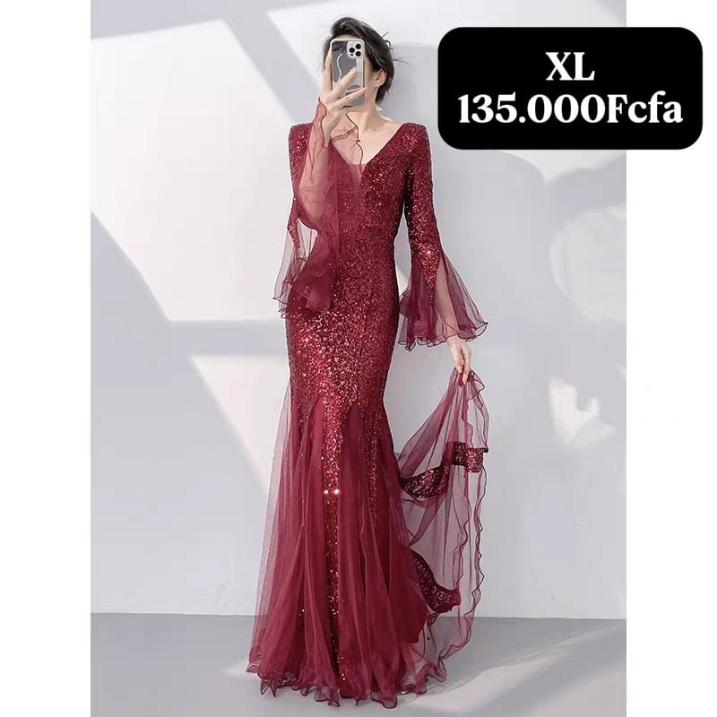Robe Rouge Dentelle — visuel 1