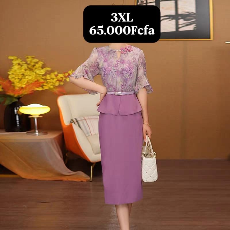 Robe Rose Fleuri — visuel 1