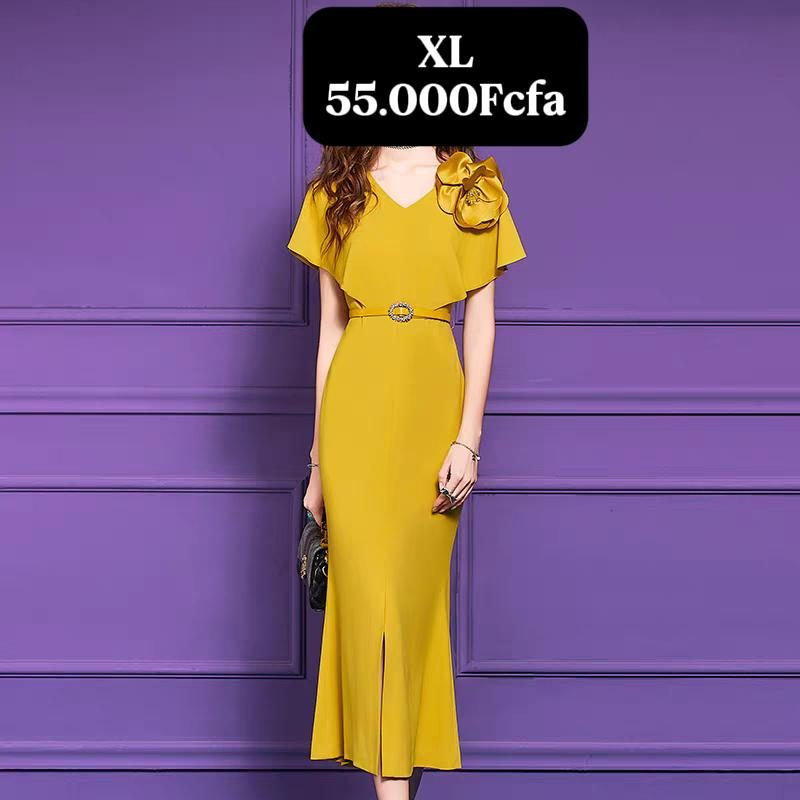 Robe Jaune Fleur — visuel 1