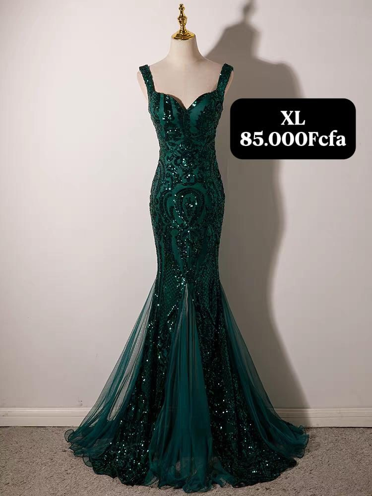 Robe Vert Dentelle — visuel 1