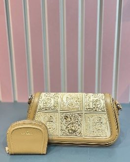 Sac A Main Brode Min Beige — visuel 1