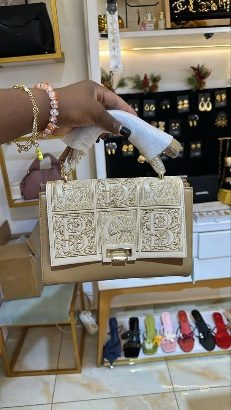 Sac A Main Brode P Khaki — visuel 1