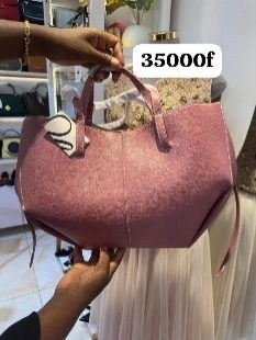 Sac à main grand Polène Rose