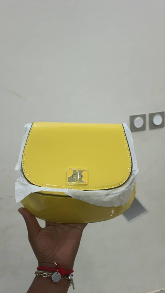 Sac A Main Jaune Brillant — visuel 1