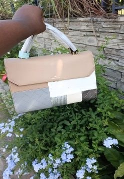 Sac à main mallette Chrisbella Beige
