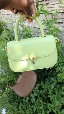 Sac A Main Petit Vert Citron — visuel 1