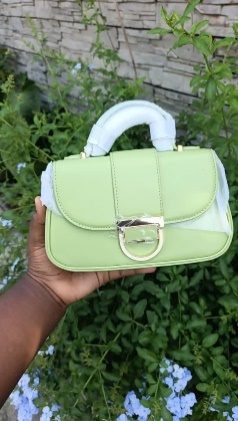 Sac A Main Petit Vert Citron — visuel 1