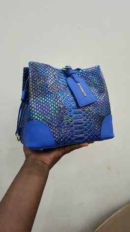Sac A Main Serpent Bleu — visuel 1