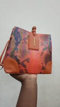 Sac A Main Serpent Orange — visuel 1