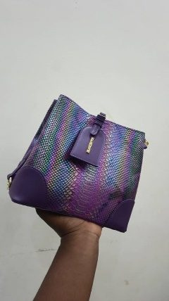 Sac A Main Serpent Violet — visuel 1