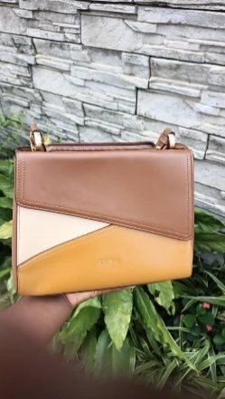 Sac A Main Triangle Brown — visuel 1