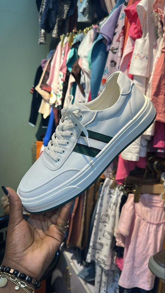 Sneakers Blanc/Vert — visuel 1