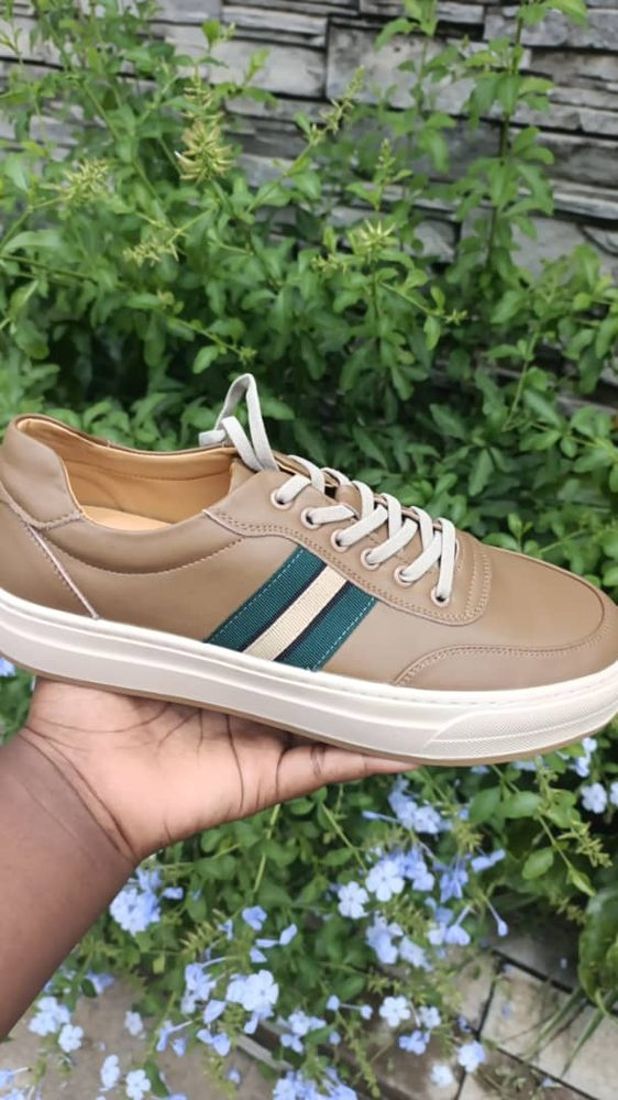 Sneakers Marron/Vert — visuel 1