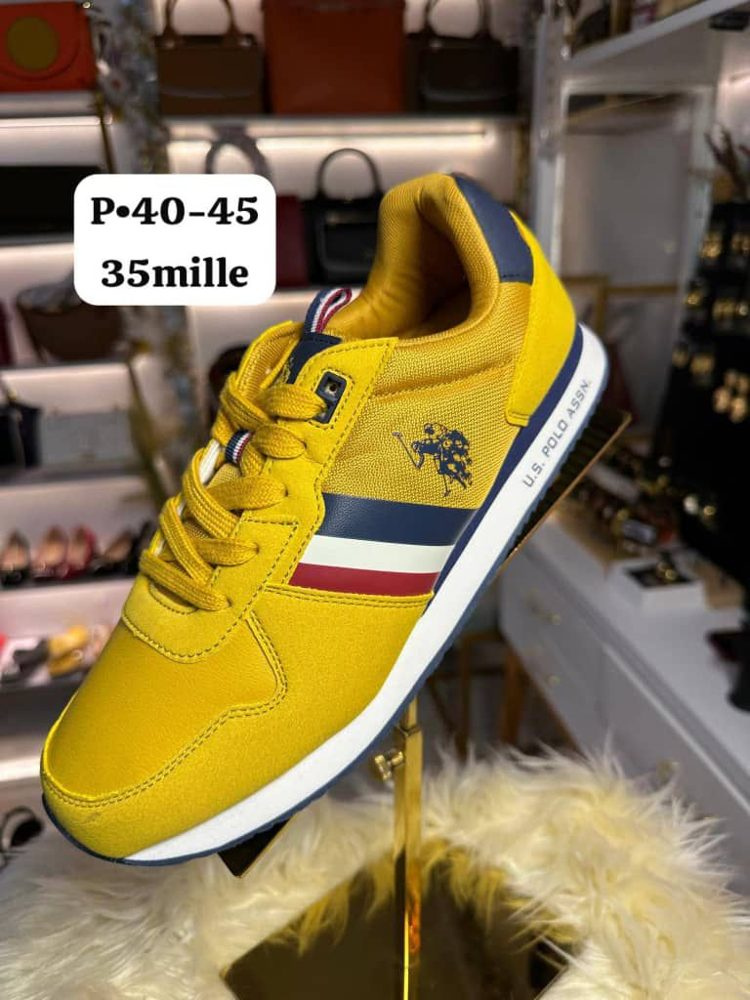 Sneakers Jaune Bleu — visuel 2