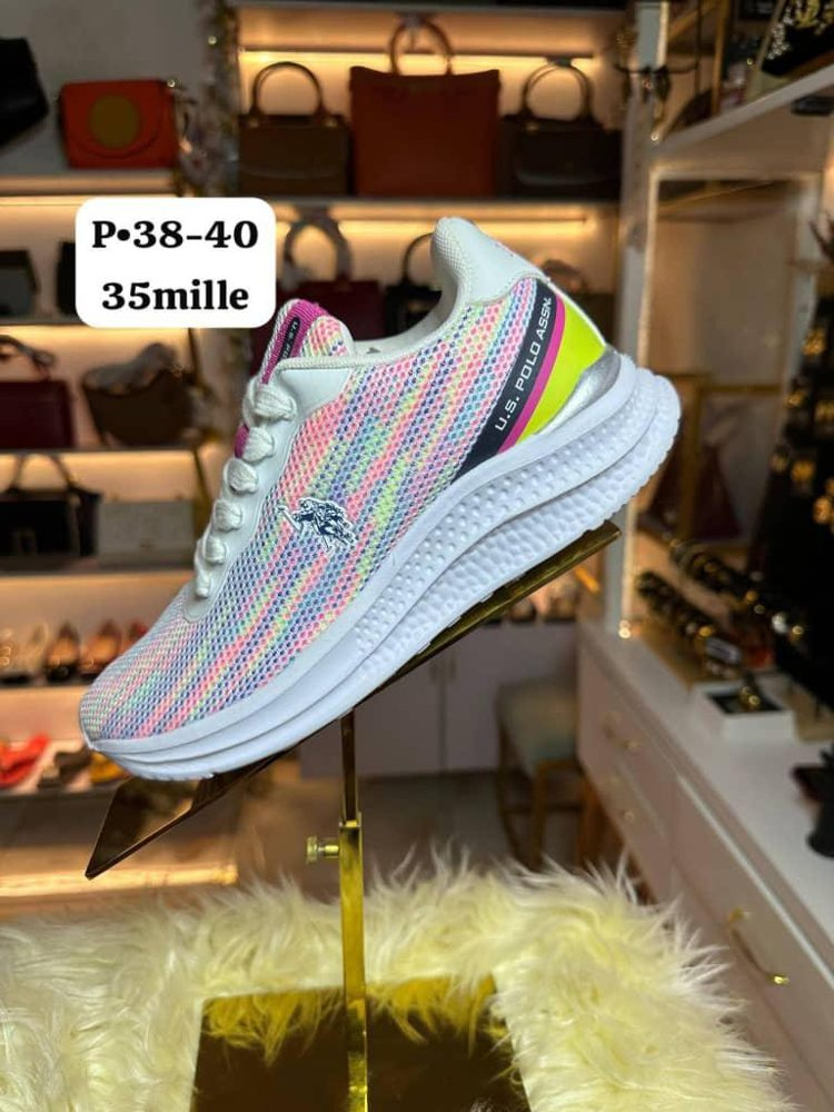 Sneakers Blanc Rose — visuel 1