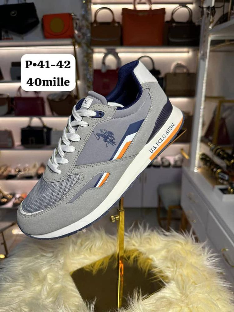 Sneakers Gris Orange — visuel 1