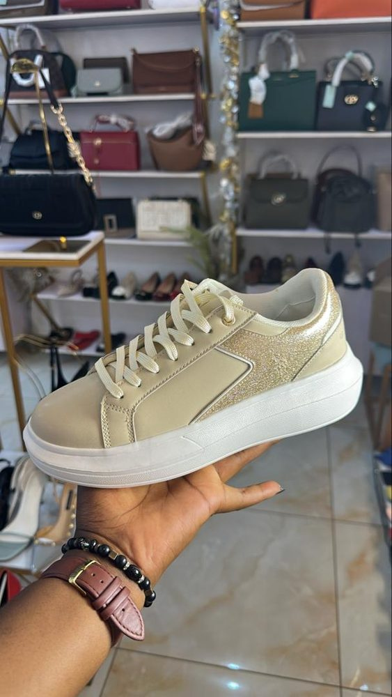 Sneakers Or Blanc — visuel 1
