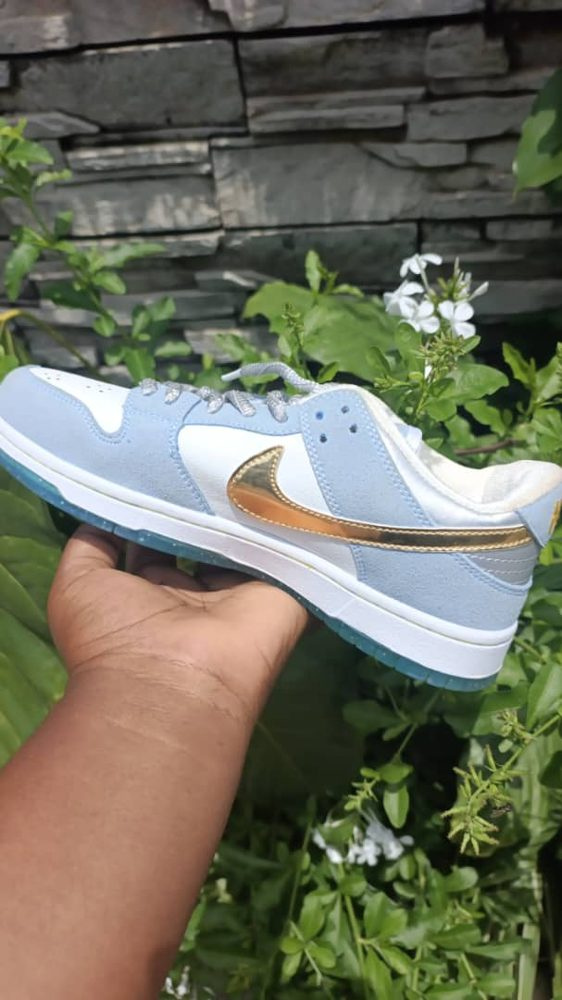 Sneakers Bleu/Or — visuel 1